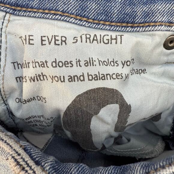 Evereve Jeans Women's 24 (0) Light Blue High Rise Fit Ever Straight Skinny Leg - Picture 7 of 14